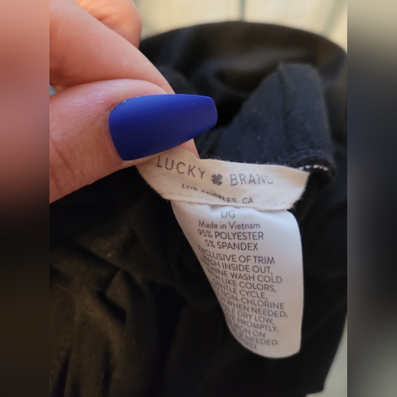 NWOT Lucky Brand Black Lounge Pants - Picture 4 of 5